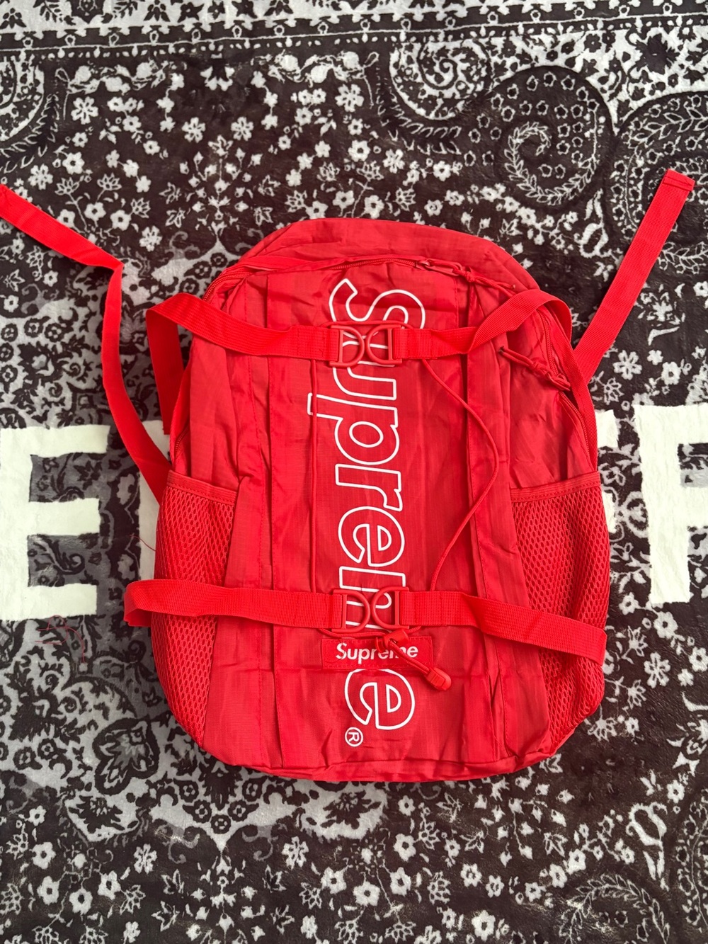 Supreme Red Backpack FW18 ‼️